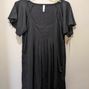 xhilaration black short sleeve top - nwt - large